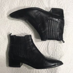Marc Fisher black booties